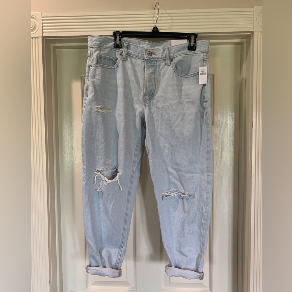 NWT Old Navy slouchy taper jeans size 8